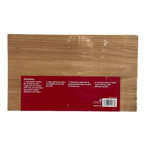 NWT Cedar Cooking Planks Coastal Choice 2 pcs Super Premium Oven Grill Planks - Picture 2 of 2